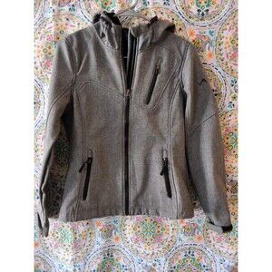 Vertical 9 Full Zip Fleece Lined Snow Jacket Coat Women's SMALL Gray Outdoors